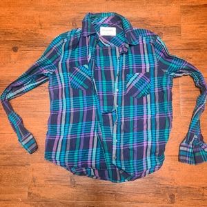 Aeropostale Plaid Button Down; size M